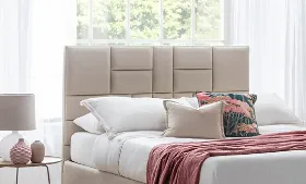 Mondrian Headboard In Fine Weave Silver