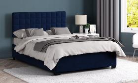 Square Headboard Medium in Fine Weave Blue