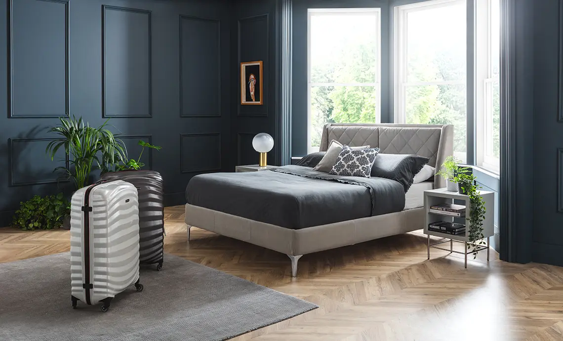 Hotel Storage Bed Single in Fine Weave Silver