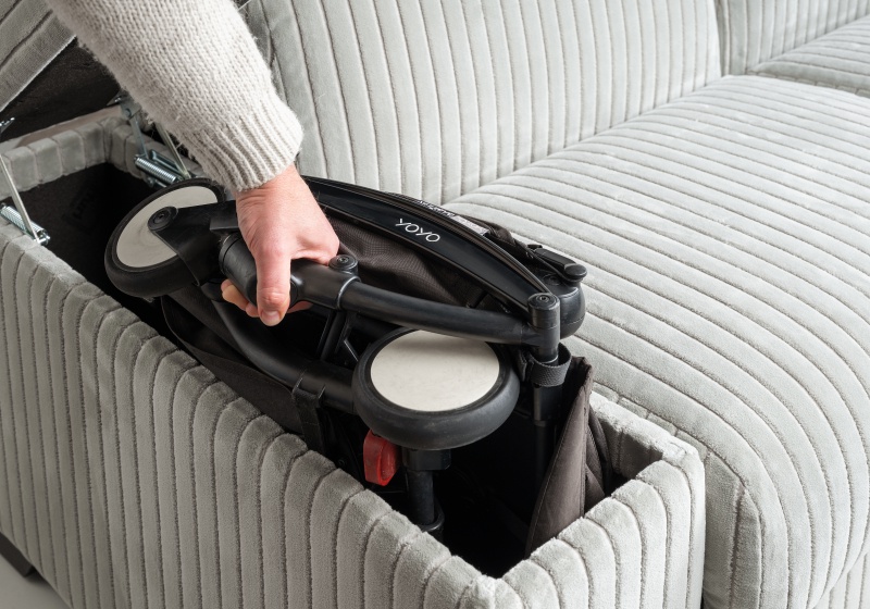 London Sofa Bed Clever Storage in the Arms For Everyday Use