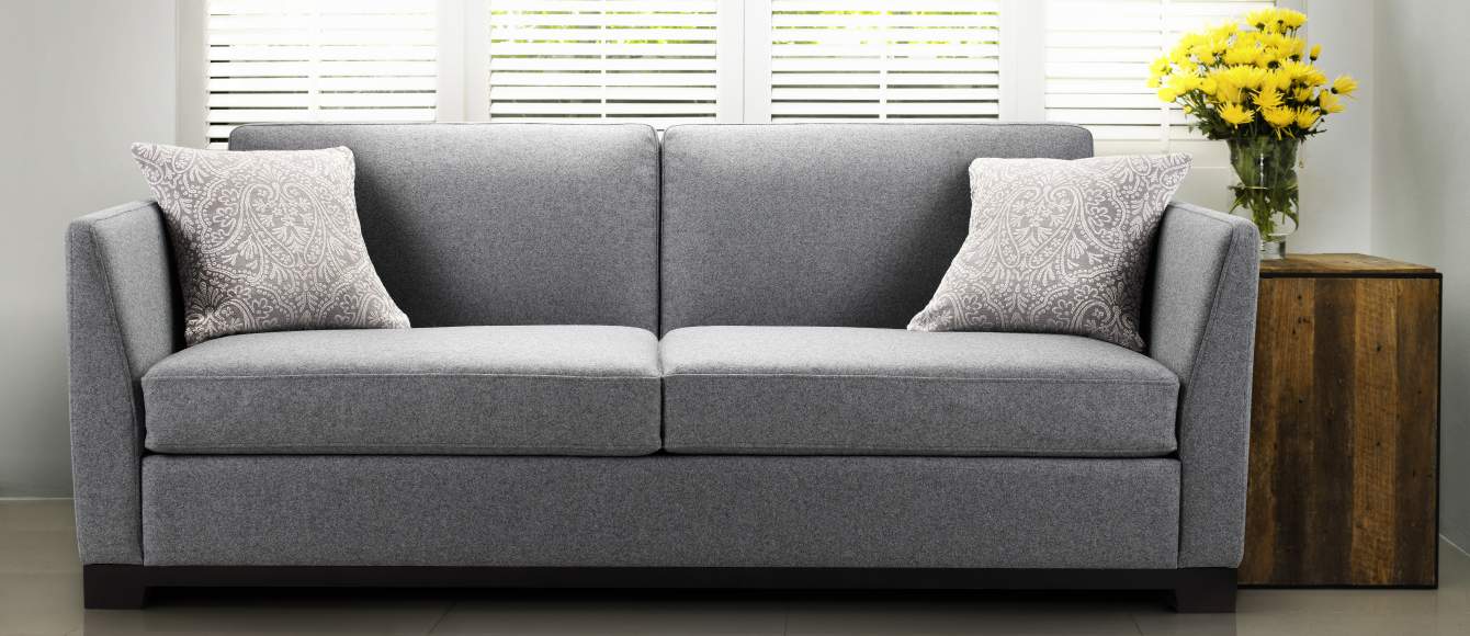 Grey Sofa Bed Grey Fabric or Leather We Love Grey