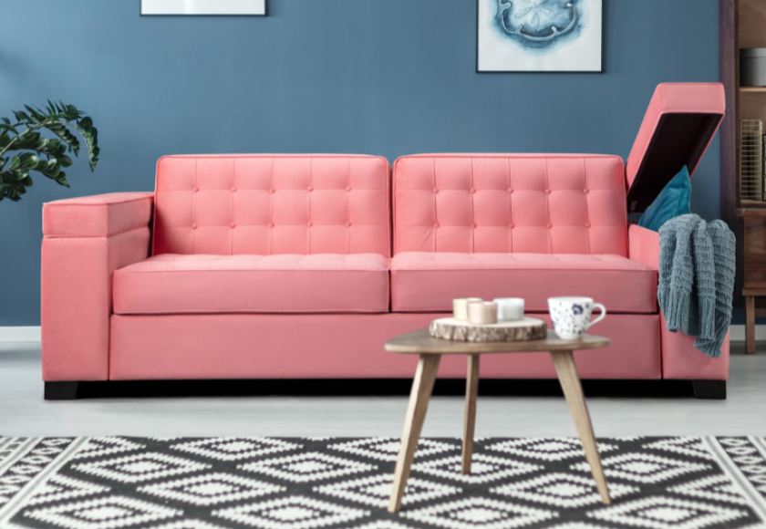 Nuvo Sofa Bed Retro Styling With Modern Comforts In Seat And Bed