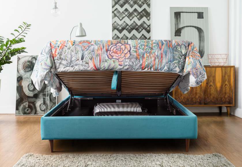 Air Storage Beds 33cm Of Storage Slim With Tall Legs