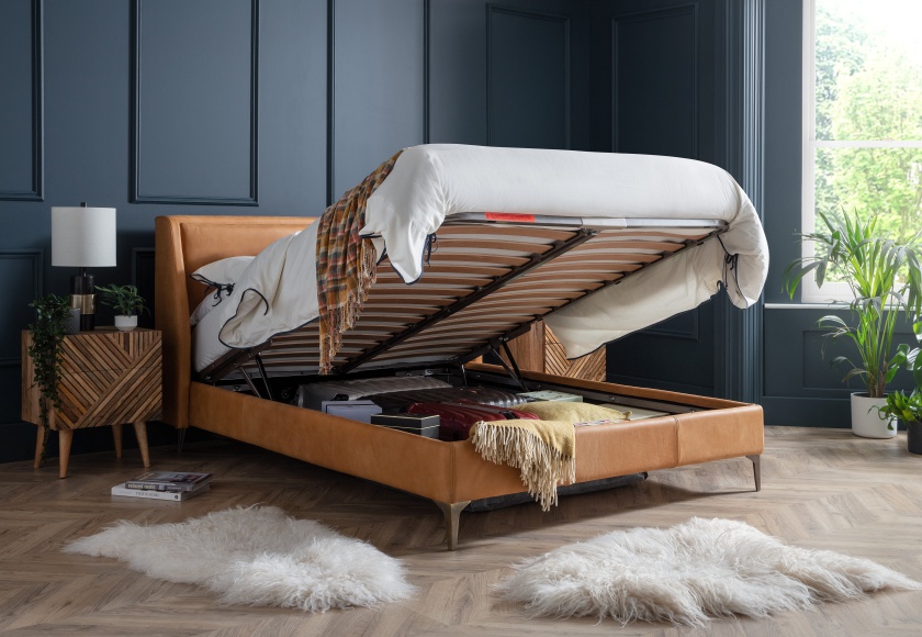 Hotel Luxury Storage Bed, Slender Legs and Huge Storage