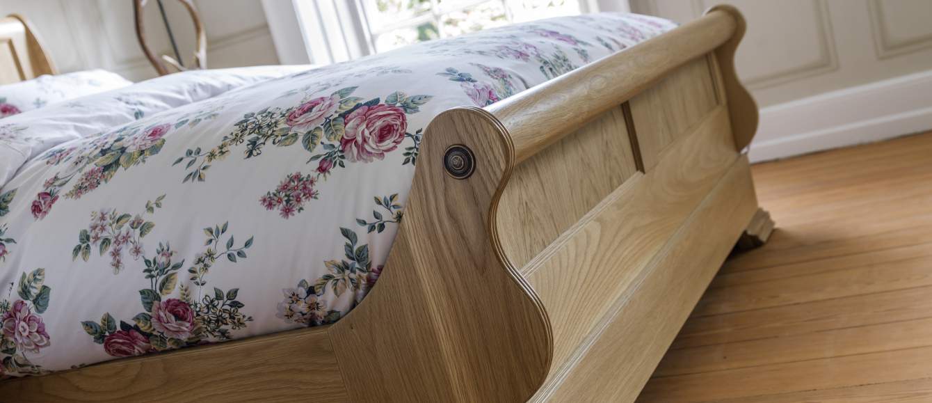 Wooden Sleigh Beds Sleigh Beds with Storage Solid Wood