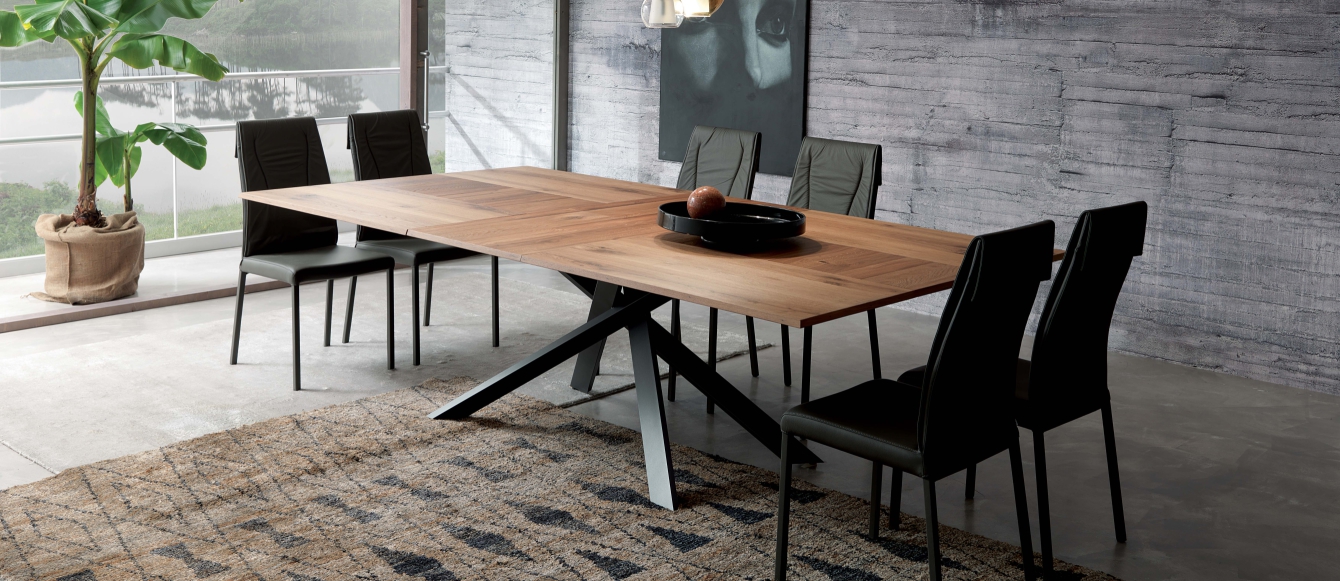 Picture of extending dining table and chairs