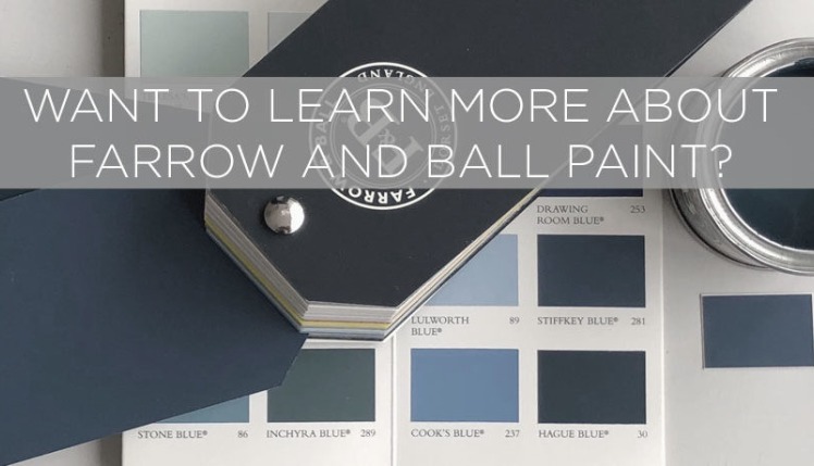 We now stock Farrow and Ball at our showroom