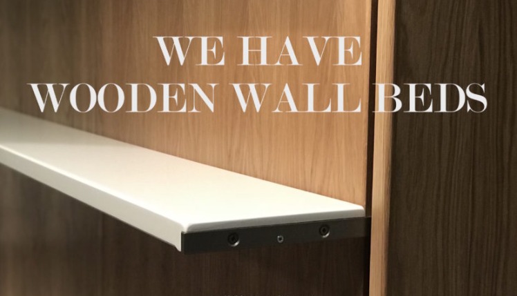 We have a wooden wall bed and it looks fantastic!