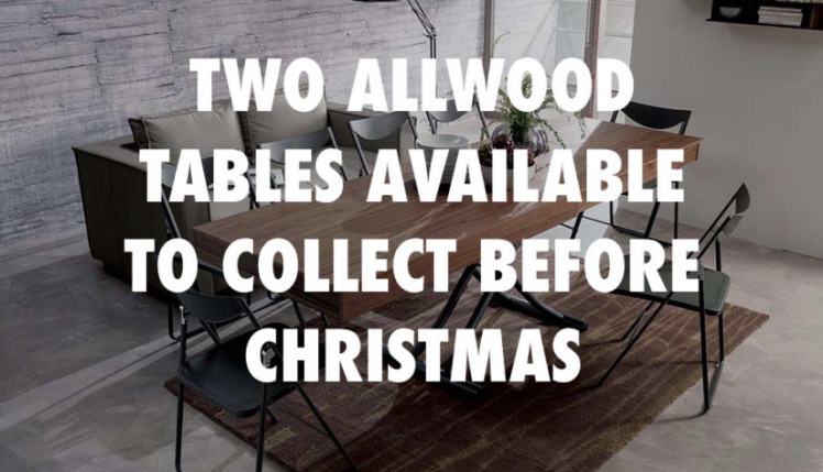 Extending Tables available before Christmas